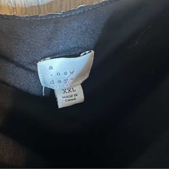 A New Day Black Sequined Spaghetti Strap Dress XXL NEW - Picture 6 of 7